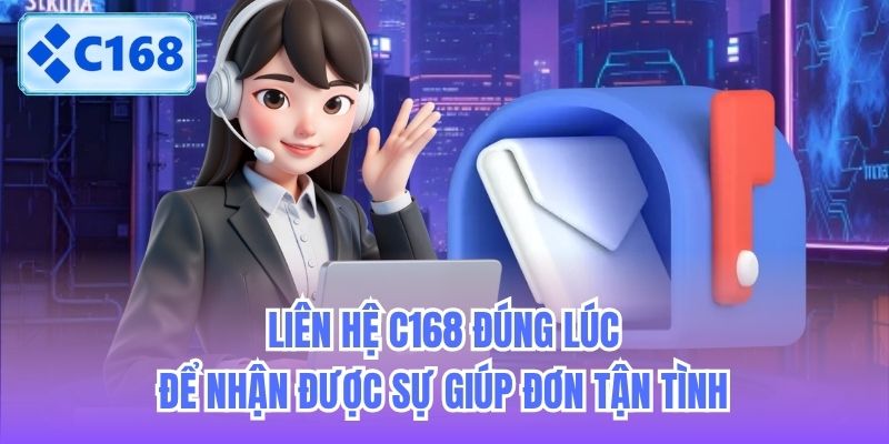 Liên hệ C168 đúng lúc để nhận được sự giúp đơn tận tình